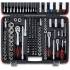 Coffret de Douilles 176 pcs - 6,3 mm (1/4), 10 mm (3/8), 12,5 mm (1/2) - Acier Résistant - Ensemble Complet pour Bri - D-Work