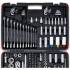 Coffret de Douilles 176 pcs - 6,3 mm (1/4), 10 mm (3/8), 12,5 mm (1/2) - Acier Résistant - Ensemble Complet pour Bri - D-Work