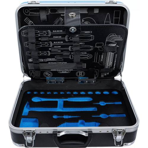 Valise Vide en Plastique ABS - 18,7x38,2x47,6 cm - Légère et Robuste - BGS