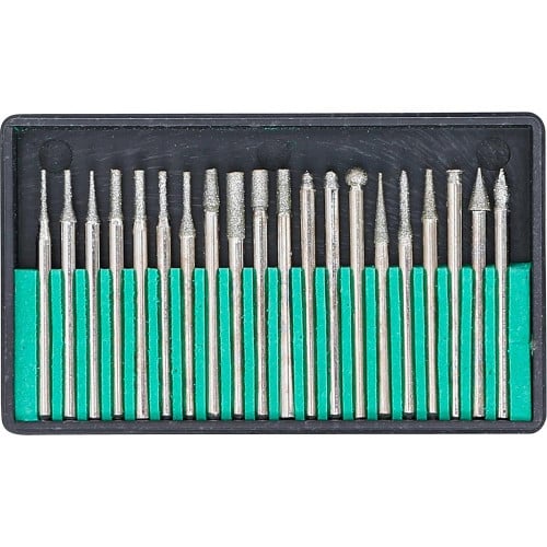 Fraise Diamant 20 pcs - 12 x 2,2 x 14,9 mm - Haute Précision et Durabilité - D-Work