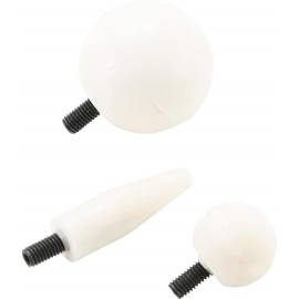 Jeu de 3 Têtes de Rechange Plastiques M5 x 0,8 mm - Pour Outil de Débosselage Art. 1659 - Précision et Durabilité - BGS