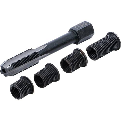 Kit de Réparation Filet de Bougie M8 x 1,0 - 5 Pièces - Réparation Précise et Durable - - BGS
