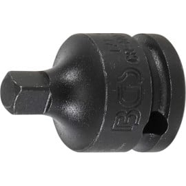 Adaptateur de Clé à Douille à Choc - Femelle 10 mm (3/8), Mâle 6,3 mm (1/4) - Acier Résistant - Compatibilité - D-Work