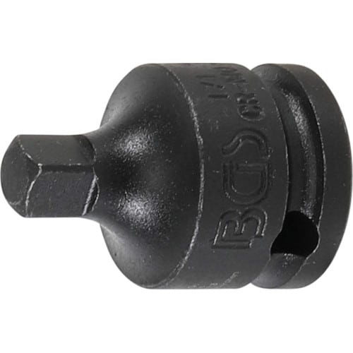 Adaptateur de Clé à Douille à Choc - Femelle 10 mm (3/8), Mâle 6,3 mm (1/4) - Acier Résistant - Compatibilité - D-Work