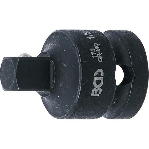 Adaptateur de Clé à Douille à Choc - Femelle 12,5 mm (1/2 ), Mâle 10 mm (3/8 ) - Acier Résistant - Adaptation et Polyvalen - BGS
