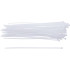 Assortiment de Colliers Plastique Blancs 4,8 x 250 mm - 50 Pièces - Fixation Pratique et Résistante - BGS