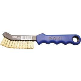 Brosse pour Étriers 230 mm - Laiton Courbé - Nettoyage Efficace et Durable - BGS