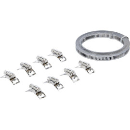 Jeu de Colliers de Serrage Sans Fin 3 m - Acier, Résistants et Ajustables - D-Work