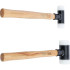 Jeu de Maillets de Débosselage 30/45 mm - Manche Hickory, Anti-Rebonds - Précision et Confort d Utilisation - BGS