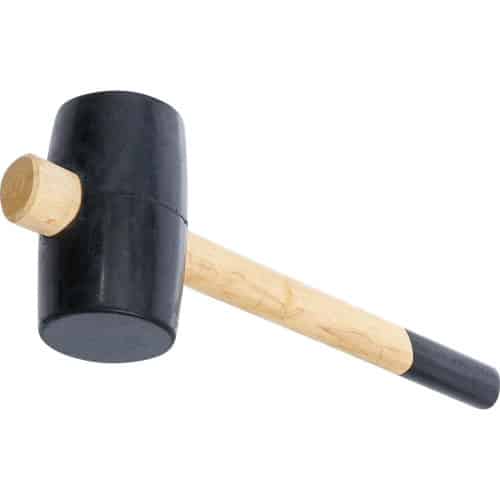 Maillet Caoutchouc Tête 64 mm - 660 g, 115x70x339 mm - Résistant et Pratique pour Bricolage - BGS