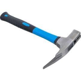 Marteau de Coffreur 600 g - Manche en Fibres de Verre - DIN 7239 - Résistant et Ergonomique, Pro - D-Work