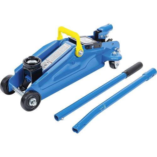 Cric Rouleur Hydraulique 2 t - 24,5 x 14,8 x 49,6 cm - Robuste et Pratique, Acier, Pro - D-Work
