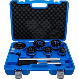 Jeu de Filières Automatiques 7 pcs 3/8 - 1.1/4 - Acier Durable - Filetage Précis et Rapide, Pro - D-Work