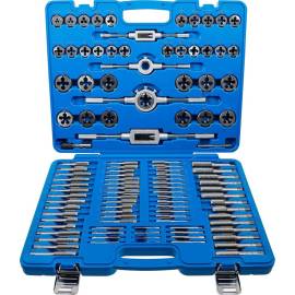 Jeu de Tarauds M2-M18 - 110 Pièces - Acier, Précision et Durabilité - BGS