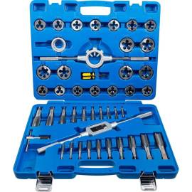 Jeu de Tarauds en Pouces 45 pcs 1/4 - 1 - Acier, Usage Professionnel - D-Work
