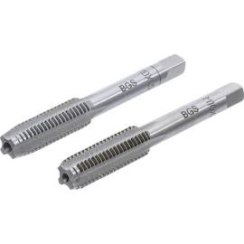 Pré-Tarauds et Filières M10 x 1,5 - 2 Pièces - Acier Résistant - Filetage Précis et Durable - BGS