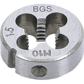 Filières M10 x 1,5 x 25 mm - Acier, Filetage Précis - Outils de Coupe - BGS