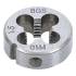 Filières M10 x 1,5 x 25 mm - Acier, Filetage Précis - Outils de Coupe - BGS