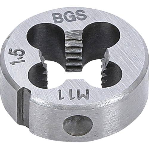 Filières M11 x 1,5 x 25 mm - Acier, Filetage Précis - Outils de Coupe - BGS