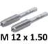 Pré-Tarauds et Filières M12 x 1,5 - 2 pcs - Acier Résistant - Filetage Précis et Durable, Pro - D-Work