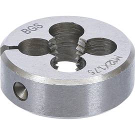 Filières M12 x 1,75 x 38 mm - Acier, Filetage Précis - Outils de Coupe - BGS