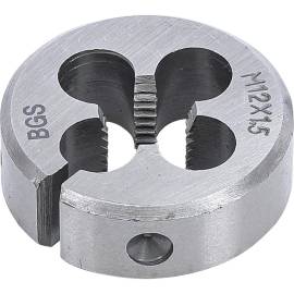 Filières M12 x 1,5 x 38 mm - Acier, Filetage Précis - Outils de Coupe - BGS