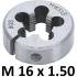 Filières M16 x 1,0 x 38 mm - Acier, Filetage Précis - Outils de Coupe, Pro - D-Work