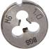 Filières M6 x 1,0 x 25 mm - Acier, Filetage Précis - Outils de Coupe, Pro - D-Work