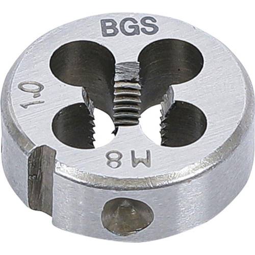 Filières M8 x 1,0 x 25 mm - Acier, Filetage Précis - Outils de Coupe, Pro - D-Work