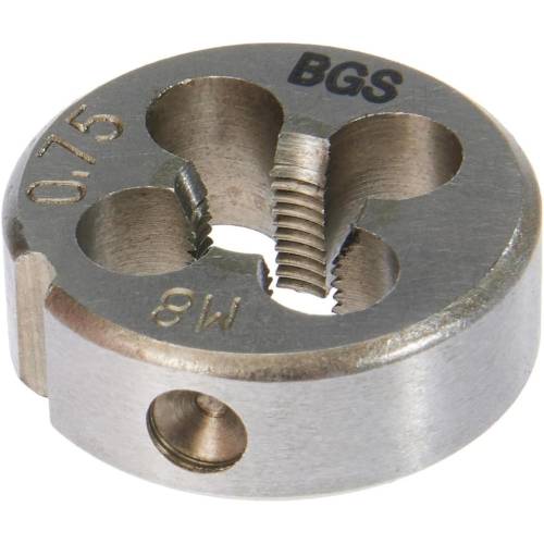 Filières M8 x 0,75 x 25 mm - Acier, Précision et Durabilité - - BGS