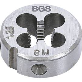 Filières M8 x 1,25 x 25 mm - Acier, Filetage Précis - Outils de Coupe - BGS