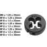 Filières M8 x 1,25 x 25 mm - Acier, Filetage Précis - Outils de Coupe - BGS