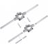 Filières M8 x 1,25 x 25 mm - Acier, Filetage Précis - Outils de Coupe, Pro - D-Work