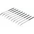 Jeu de Limes Diamantées de Perforation Courbées 10 Pièces 140x3 mm - Précision et Durabilité - - BGS