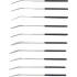 Jeu de Limes Diamantées de Perforation Courbées 10 pcs 140 x 3 mm - Précision et Durabilité - Acier - D-Work