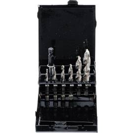 Jeu de Mèches et Tarauds HSS-G 7 pcs - Acier Rapide, Précision et Durabilité, Pro - D-Work