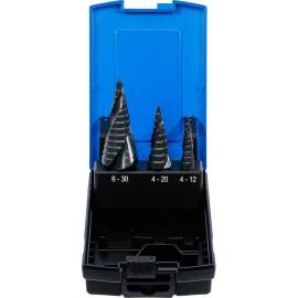 Jeu de Forets Étagés 3 Pièces - Ø4 à 30 mm - Acier Durable et Précis - BGS