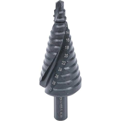 Foret Étagé 6-30 mm - Acier, Polyvalent et Précis - BGS