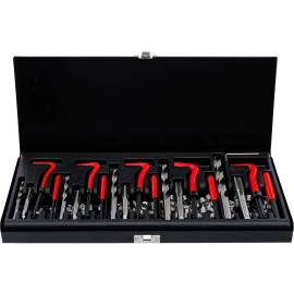 Kit de Filets Rapportés M5-M12 - 130 Pièces - Acier Résistant - Réparation et Renforcement Fiables - BGS