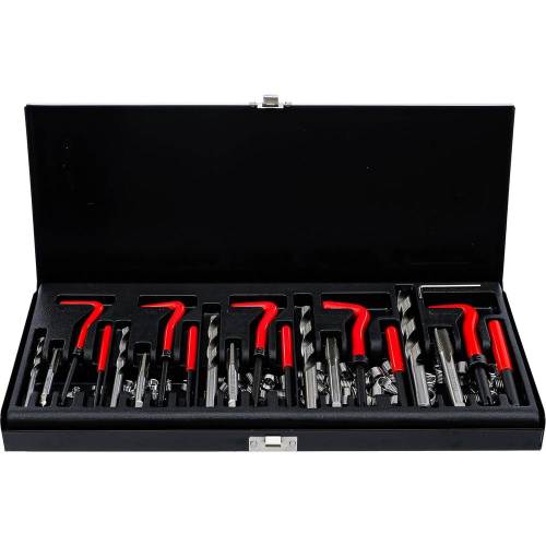 Kit de Filets Rapportés M5-M12 - 130 Pièces - Acier Résistant - Réparation et Renforcement Fiables - BGS