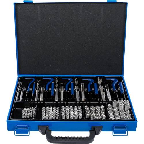 Kit de Réparation de Filets M6-M14 - 130 Pièces - Acier, Complet et Pratique - - BGS