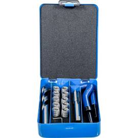 Kit de Réparation de Filets M12 x 1,75 - 14 Pièces - Acier Résistant - Réparation Fiable et Durable - BGS