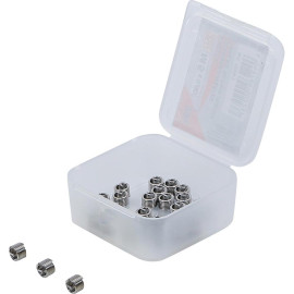 Inserts Taraudés M5 x 0,8 - Lot de 25 pcs - Acier Résistant - Fixation Fiable et Durable, Plastique - D-Work