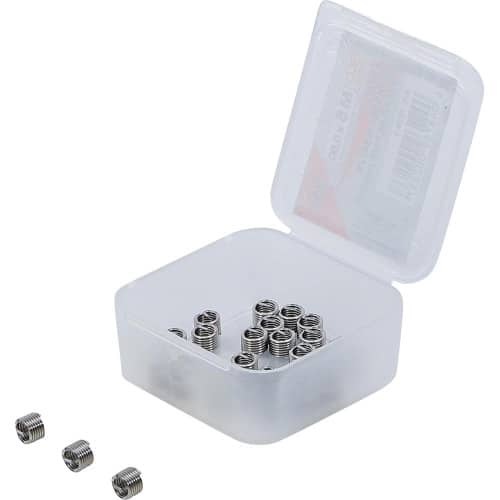 Inserts Taraudés M5 x 0,8 - Lot de 25 pcs - Acier Résistant - Fixation Fiable et Durable, Plastique - D-Work