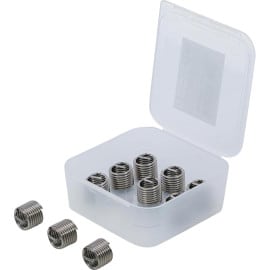 Inserts Taraudés M12 x 1,75 - Lot de 10 pièces - Acier Résistant - Fixation Fiable et Durable - BGS