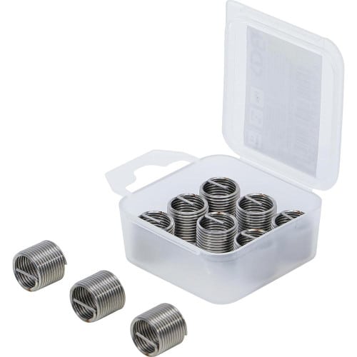 Inserts Taraudés M14 x 1,25 - Lot de 10 - Acier Résistant - Fixation Fiable et Durable, Aluminium - D-Work