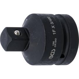 Adaptateur de Clé à Douille à Choc - Femelle 25 mm (1 ), Mâle 20 mm (3/4 ) - Acier Résistant - Compatibilité et Robustesse - BGS
