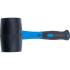 Maillet Caoutchouc 500 g D.60 mm - Manche Fibres de Verre - Résistant et Léger, Pro - D-Work