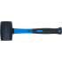 Maillet Caoutchouc 500 g D.60 mm - Manche Fibres de Verre - Résistant et Léger, Pro - D-Work