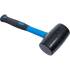 Maillet Caoutchouc 720 g Ø65 mm - Manche Fibres de Verre - Résistant et Ergonomique - BGS